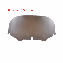 Motorcycle Wave Windshield Windscreen Fairing Wind Deflector For Harley - 8In Smoke B197