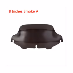 Motorcycle Wave Windshield Windscreen Fairing Wind Deflector For Harley - 8In Smoke 8IN001