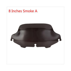 Motorcycle Wave Windshield Windscreen Fairing Wind Deflector For Harley - 8In Smoke 8IN001