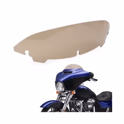 Motorcycle 4.5" Wave Windshield Windscreen For Harley Davidson Touring - Light Yellow