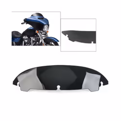 Motorcycle 4.5" Wave Windshield Windscreen For Harley Davidson Touring - black