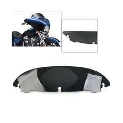 Motorcycle 4.5" Wave Windshield Windscreen For Harley Davidson Touring - black