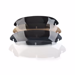Motorcycle 4.5" Wave Windshield Windscreen For Harley Davidson Touring - black