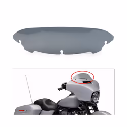 Motorcycle 4.5" Wave Windshield Windscreen For Harley Davidson Touring - Smoke