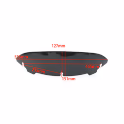 Motorcycle 4.5" Wave Windshield Windscreen For Harley Davidson Touring - Smoke