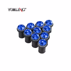 10 PCS M5 Windscreen Windshield Wind Deflectors Bolts Kits FOR YAMAHA - Blue