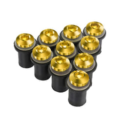 10 PCS M5 Windscreen Windshield Wind Deflectors Bolts Kits FOR YAMAHA - Gold