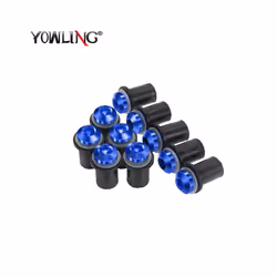 10 PCS M5 Windscreen Windshield Wind Deflectors Bolts Kits FOR YAMAHA - Gold