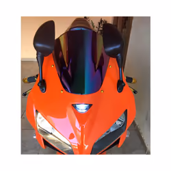 Motorcycle Double Bubble Windshield WindScreen Screen For 2005 2006 Honda - Black Iridium