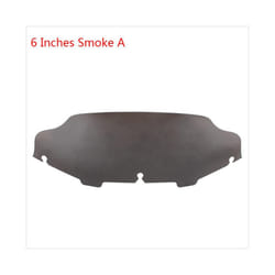 Motorcycle Wave Windshield Windscreen Fairing Wind Deflector For Harley - 6In Smoke 6IN001