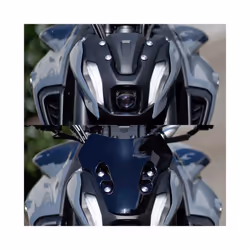 MT07 Motorcycle Windshield Screen Visor Windscreen Double Bubble Wind - GRAY