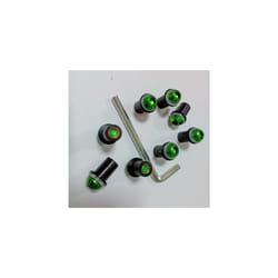 New For DUCATI Monster 696 796 1100 1100S Monster 1100 EVO Motorcycle - Green Screws