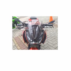 Motorcycle Double Bubble Windshield WindScreen Screen For 2013 2014 2015 - Smoke