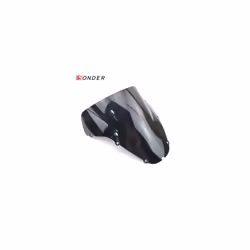 High-Quality Motorcycle Windshield Windscreen Double Bubble For Honda - Black
