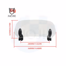 Motorcycle Windshield Extension Spoiler Windscreen Air Deflector For Kawasaki - Big 1