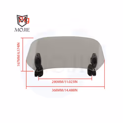 Motorcycle Windshield Extension Spoiler Windscreen Air Deflector For Kawasaki - Big 2