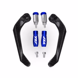 Motorcycle Handguard Guard Windshield Deflector Handlebar Grip Protector - Blue