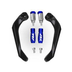 Motorcycle Handguard Guard Windshield Deflector Handlebar Grip Protector - Blue