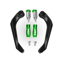 Motorcycle Handguard Guard Windshield Deflector Handlebar Grip Protector - Green