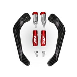Motorcycle Handguard Guard Windshield Deflector Handlebar Grip Protector - red