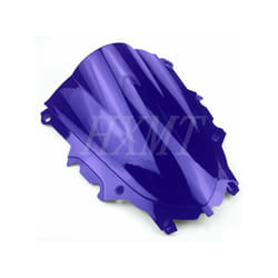 For Yamaha YZF R25 R3 2019 2020 2021 2022 2023 Black Motorcycle Windshield - blue