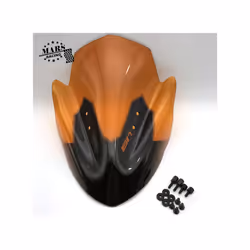 Motorcycle Accessories Windshield Windproof WindScreen Deflectors Visor - Orange