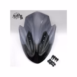 Motorcycle Accessories Windshield Windproof WindScreen Deflectors Visor - Dark Grey