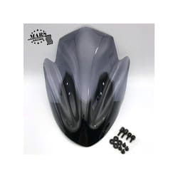 Motorcycle Accessories Windshield Windproof WindScreen Deflectors Visor - Dark Grey