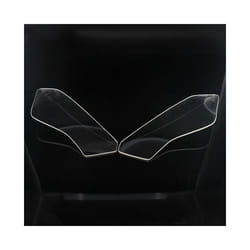 Motorcycle Headlight Guard Head Light Shield Screen Lens Cover Protector - Clear