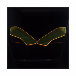 Motorcycle Headlight Guard Head Light Shield Screen Lens Cover Protector - Yellow