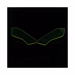 Motorcycle Headlight Guard Head Light Shield Screen Lens Cover Protector - Green