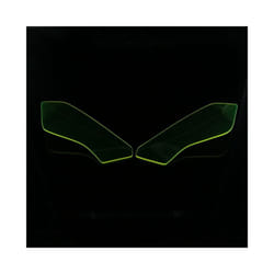 Motorcycle Headlight Guard Head Light Shield Screen Lens Cover Protector - Green