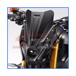 Motorcycle Black Windshield Visor Sport Windscreen Fits For YAMAHA MT-09 - Red