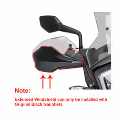 Motorcycle Handguard Windscreen Deflector HandShield Handguard Hand Guard - Orange