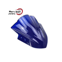 Windshield WindScreen Double Bubble Motorcycle Wind Screen For KAWASAKI - Blue