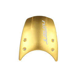 Motorcycle Windshield Aluminum Windscreen Headlight Fairing Wind Deflector - Gold-LOGO