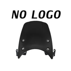 Motorcycle Windshield Aluminum Windscreen Headlight Fairing Wind Deflector - Black