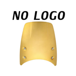 Motorcycle Windshield Aluminum Windscreen Headlight Fairing Wind Deflector - Gold