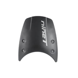 Motorcycle Windshield Aluminum Windscreen Headlight Fairing Wind Deflector - Black-LOGO