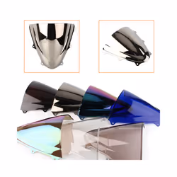 Motorcycle Double Bubble Windshield For Suzuki GSX-R GSXR 600 750 GSXR600 - Silver