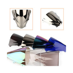 Motorcycle Double Bubble Windshield For Suzuki GSX-R GSXR 600 750 GSXR600 - Silver