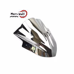 Windshield WindScreen Double Bubble Motorcycle Wind Screen For KAWASAKI - Silver