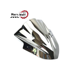 Windshield WindScreen Double Bubble Motorcycle Wind Screen For KAWASAKI - Silver