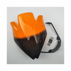 Smoke Black Motorbike Windshield Fit For Kawasaki Z750 Z750R Z750 2007 - Orange