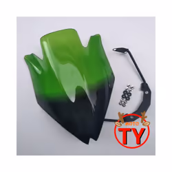Motorbike Windshield Windscreen w/Bracket High Quality Smoke Clear For - black