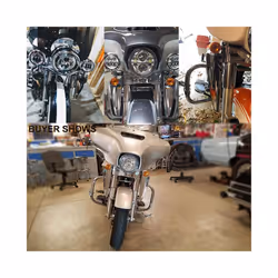 Motorcycle Chrome Fork-Mount Wind Deflectors For Harley Touring Road King - Chrome Deflector