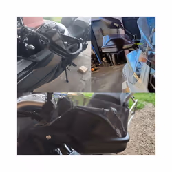 For CF-MOTO 650 400 MT Motorcycle Handguards For CFMOTO 400MT 650MT Motorcycle - Black Clear-1Set