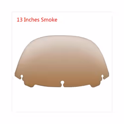 Motorcycle Wave Windshield Windscreen Fairing Wind Deflector For Harley - 13In Smoke