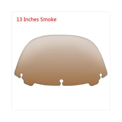 Motorcycle Wave Windshield Windscreen Fairing Wind Deflector For Harley - 13In Smoke