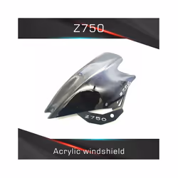 High Quality Smoke Clear Motorbike Windshield For  Z750 Z750R 2007 2008 - black